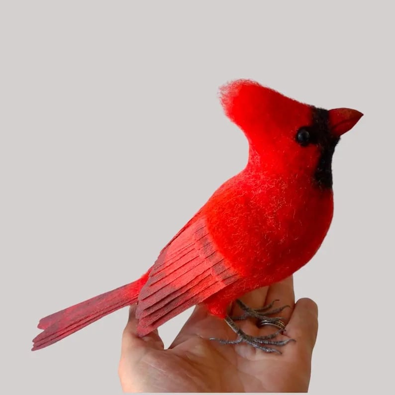 🎈Handmade Wool Songbirds – Eco-Friendly Needle Felted Birds🐦✨