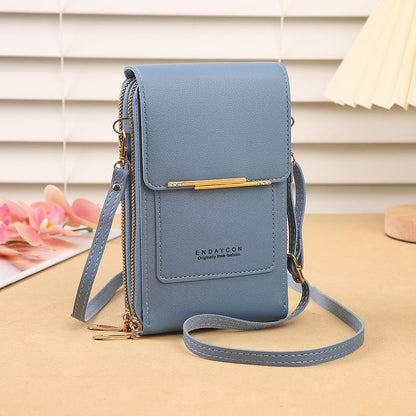 🔥LAST DAY 50% OFF - 👛📱 Dopamine Color Touchscreen Crossbody Phone Wallet