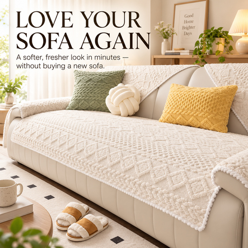 🛋️ Soft Non-Slip Jacquard Sofa Cover – Washable Furniture Protector for Couch & Sectional