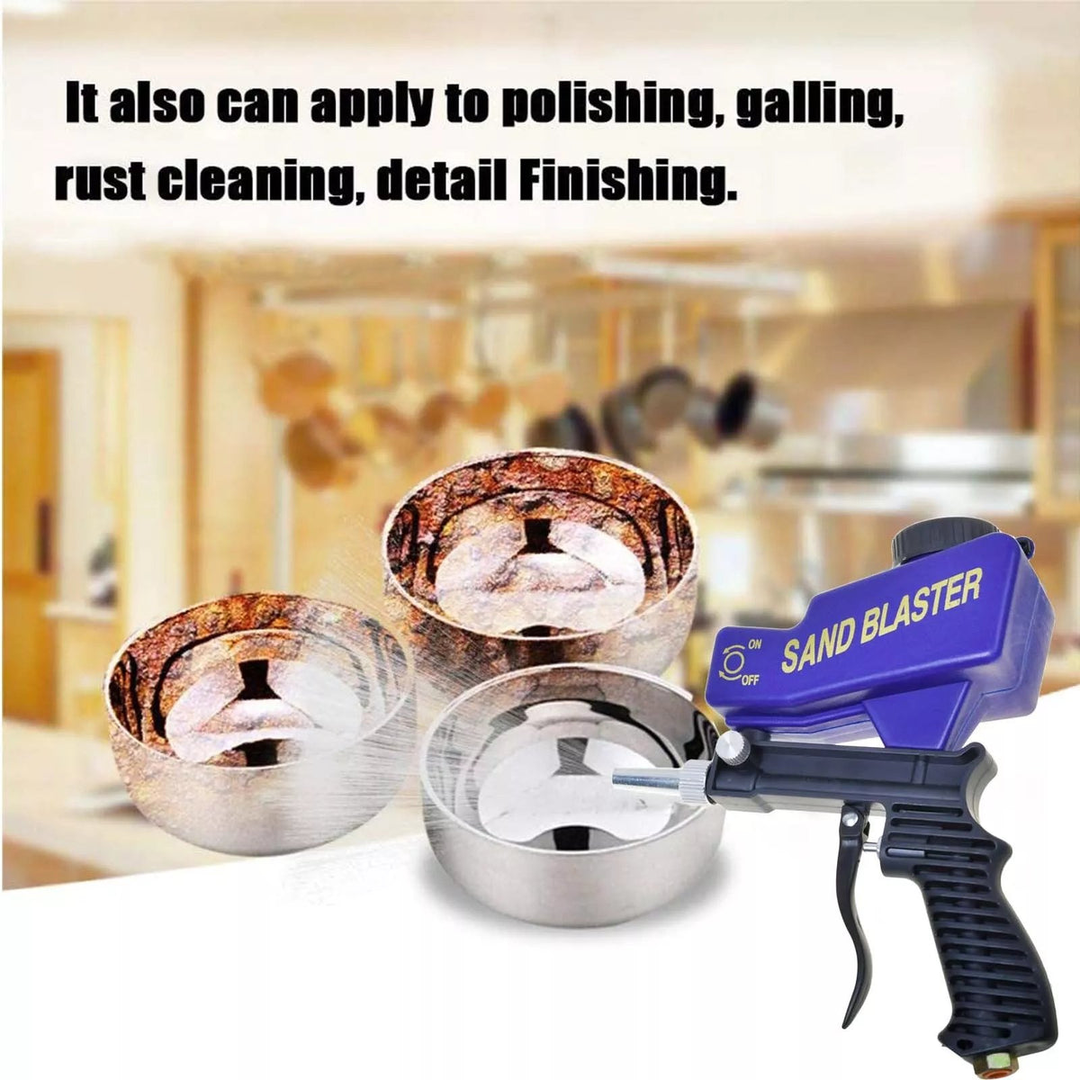🔥Last 4 hours Sale: Save 49%- Rust Blasting Device Adjustable Blasting Machine
