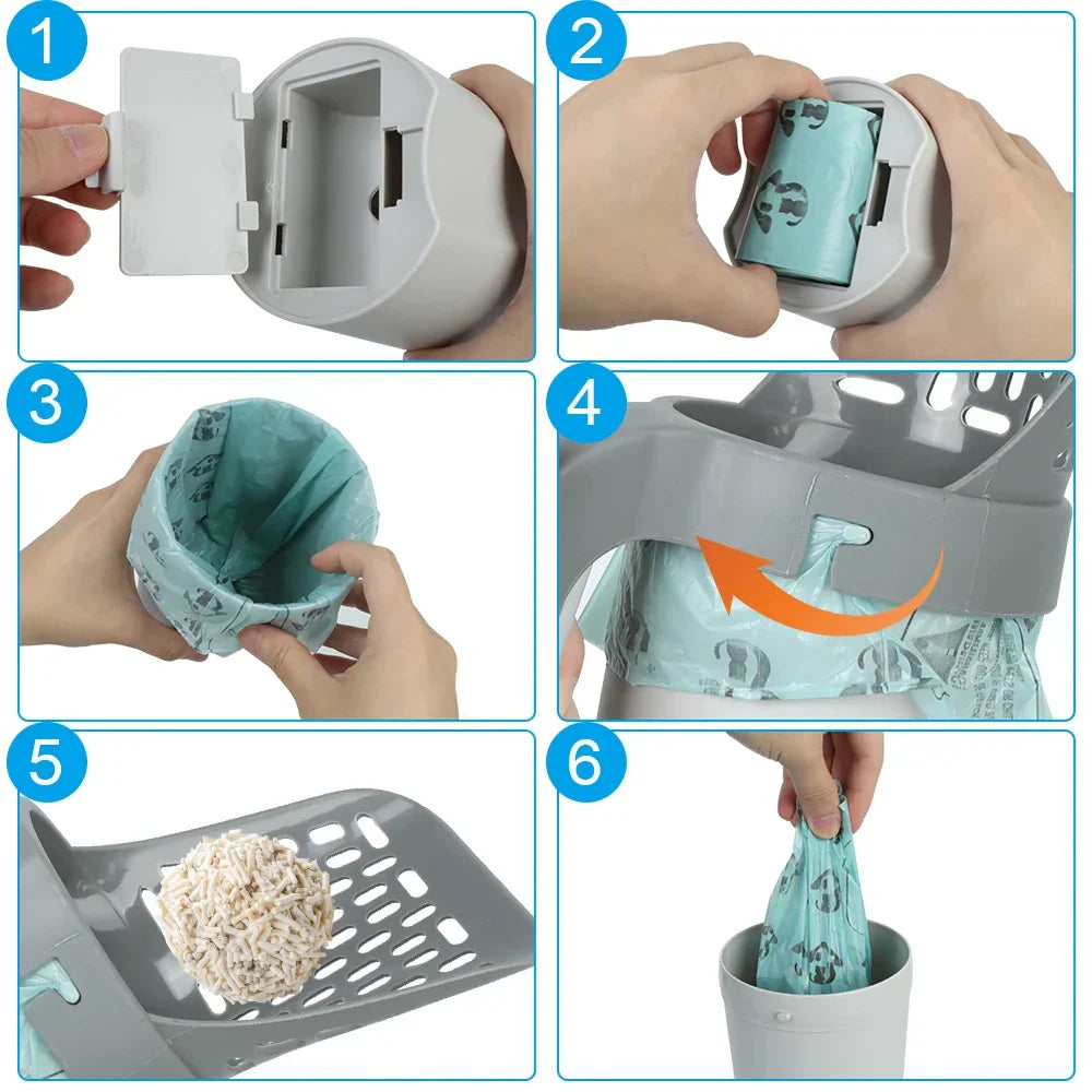 Self-Cleaning Cat Litter Scoop