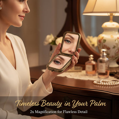 🔥Last Day 49% OFF - ✨Vintage Charm Compact Mirror