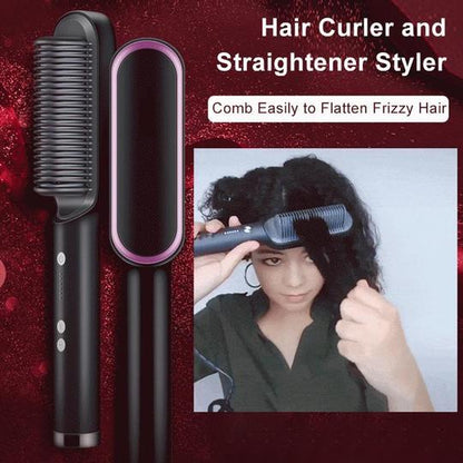 Negative lon Hair Straightener Styling Comb