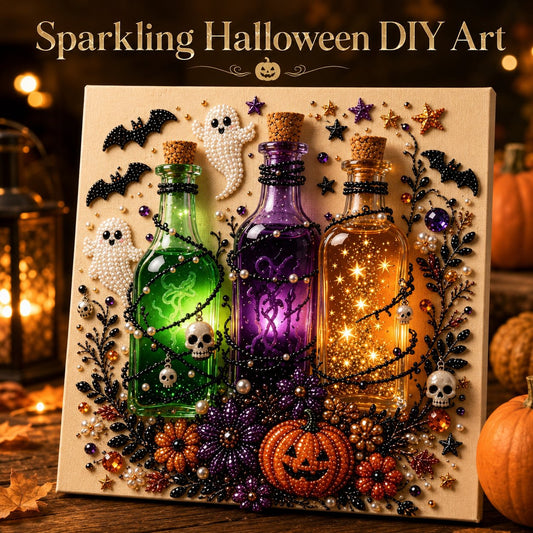  🎃Halloween Pearl Diamond Art DIY Kit👻 (No Mess, Beginner)