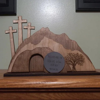 🔥Last 4 hours Sale: Save 50% -✝Empty tomb Easter decor