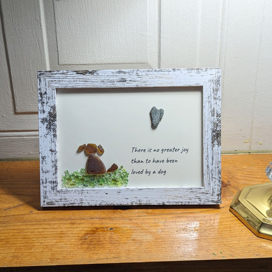 🔥Last 4 hours Sale: Save 50% -🥰Sea Glass Art Dog Pebble Art
