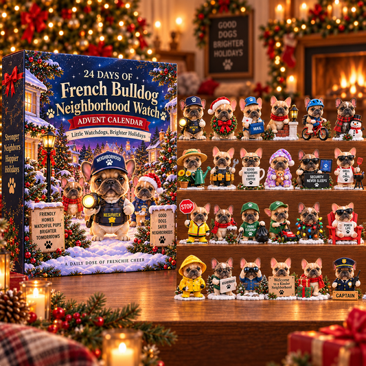 2026 French Bulldog Neighborhood Watch Advent Calendar 🐶🔎 – 24 Days of Neighborhood Surprises