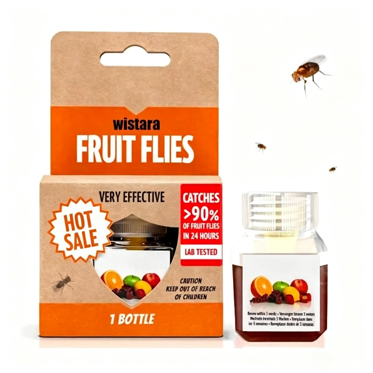 🏆🔥Fruit Fly Traps- safe for children and pets