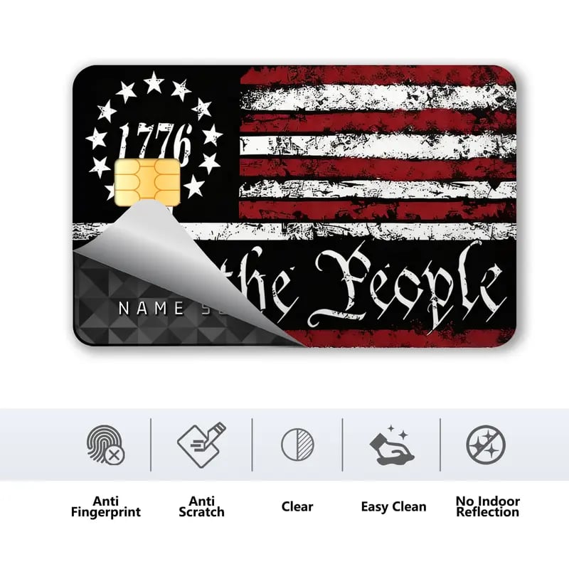🗽1776 "We the People" Credit Card Skin