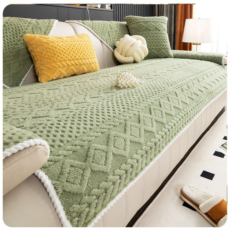 🛋️ Soft Non-Slip Jacquard Sofa Cover – Washable Furniture Protector for Couch & Sectional
