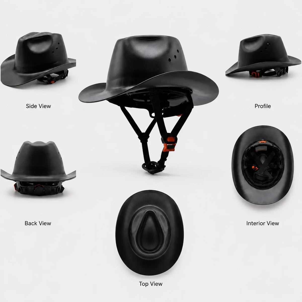 Cowboy Hard Hat for Men Western Style Work Helmet