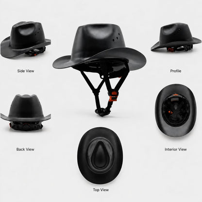 Cowboy Hard Hat for Men Western Style Work Helmet