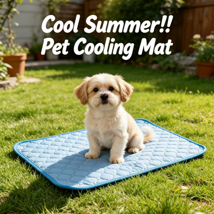 Summer Cooling Ice Silk Pet Mat Washable Anti-slip Sleeping Pad for Dogs & Cats