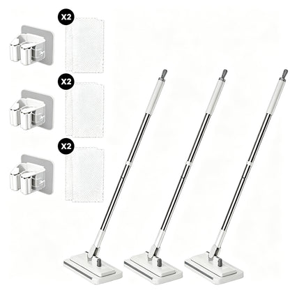 360° Rotatable Flat Floor Mop Press Mop for Home Cleaning