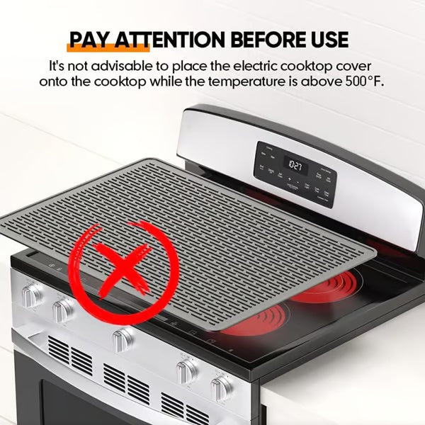 500°F/220°C Heat-Resistant Silicone Stove Cover Mat & Utensils