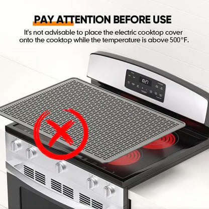 500°F/220°C Heat-Resistant Silicone Stove Cover Mat & Utensils