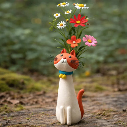 🔥Last Day 49% OFF - 😻Handcrafted Quirky Cat Vase