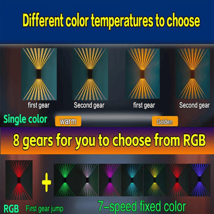 🔥Last 4 hours Sale: Save 49%-☀️2 LED Solar Colorful Wall Waterproof  Lights