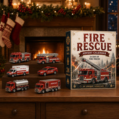 🔥Last Day 49% OFF - 🚒Fire Rescue 24-Day Advent Calendar