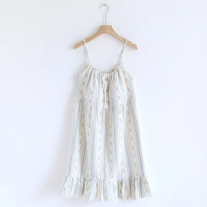 The Bloom Nightgown - 100% Muslin Cotton
