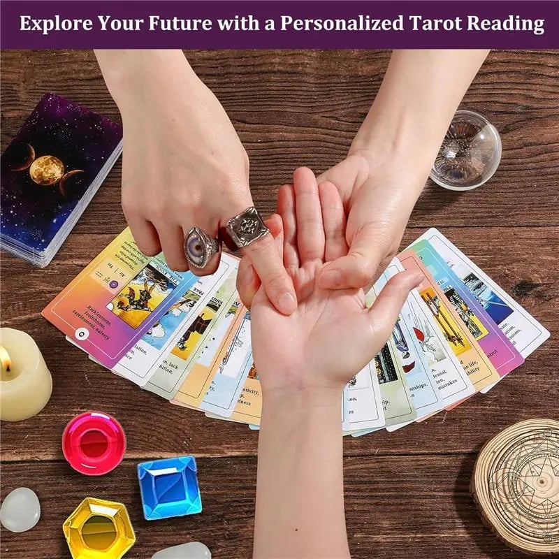 💖Last Day Sale 49% OFF-Purple Moon Tarot Kit 🔮
