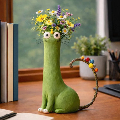 🔥Last Day 49% OFF - 😻Handcrafted Quirky Cat Vase