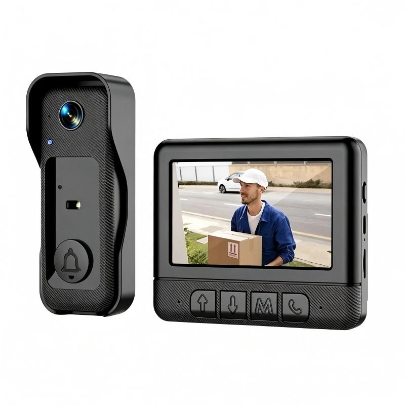 Wireless Video Doorbell With Screen