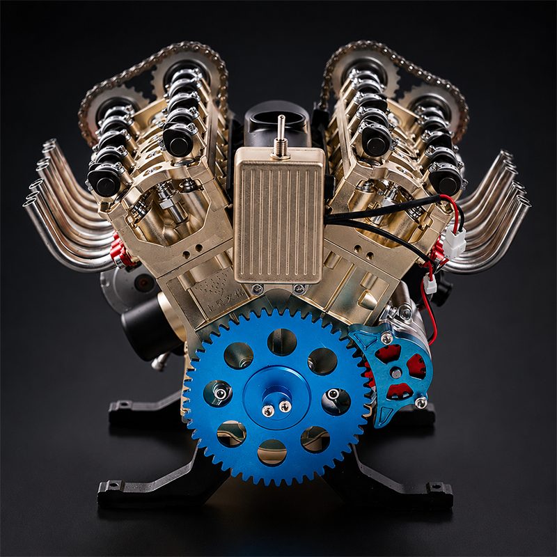 🏎️The Ultimate Desktop Masterpiece: Miniature V8 Small-Block Static Model Kit🛠️