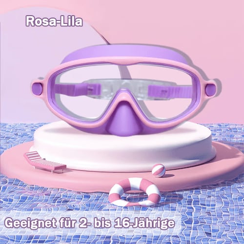 HD Large Frame Kids Swimming Goggles, Waterproof & Anti-Fog