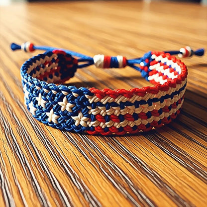 🔥Last Day: 😍USA Pride Woven Bracelet