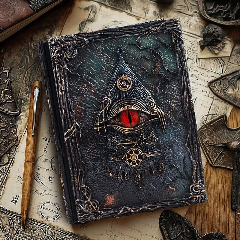🔥Last Day 49% OFF - 👁️📖 Dark Wind Cthulhu's Secret Eye Hand Book Office Notebook Journal