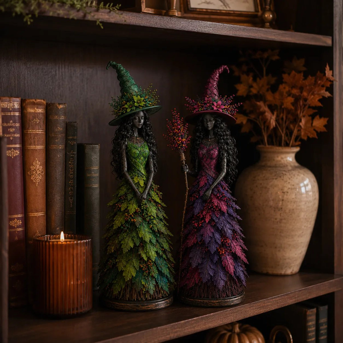 🔥LAST DAY 50% OFF - 🧙‍♀️Enchanted Autumn Witch Figurine