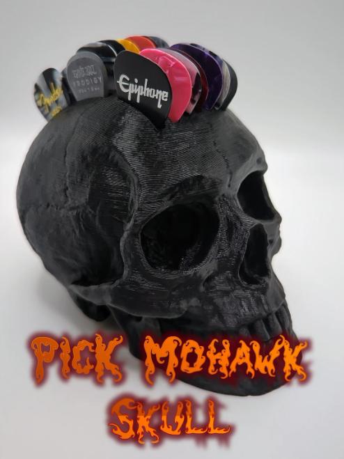 💀3D Pick Holder Skull Mohawk🎁