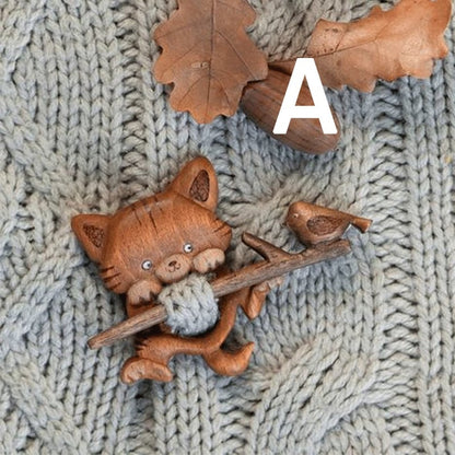 🐾Wooden Animal Brooches