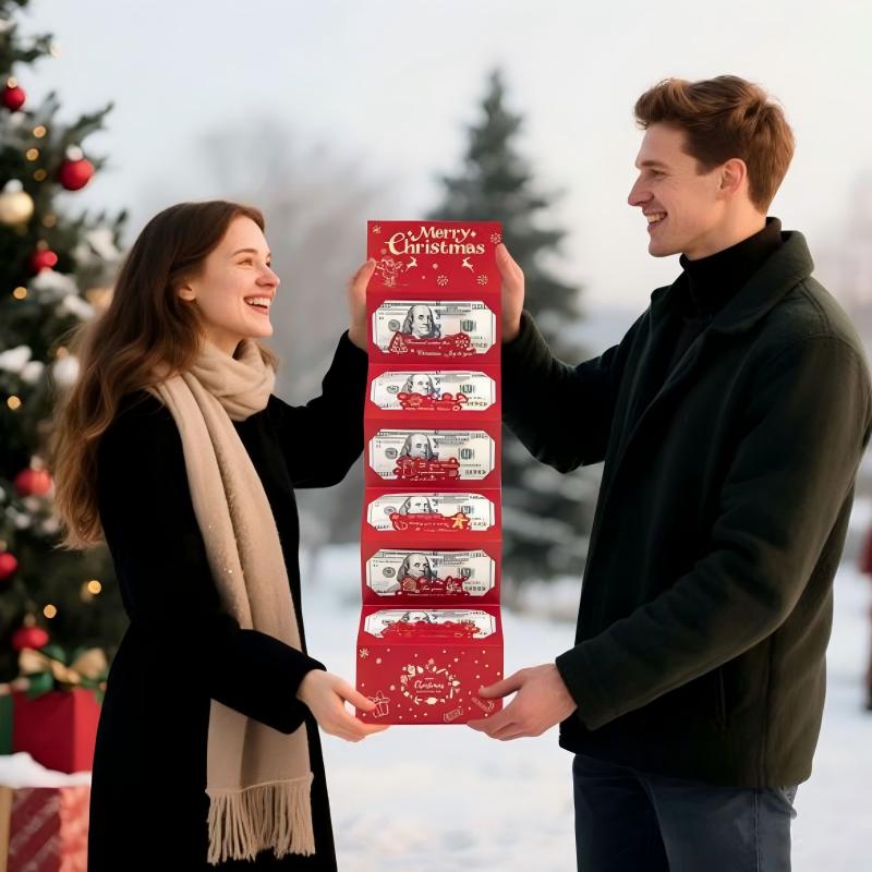 Foldable 6-Slot Christmas Red Envelope