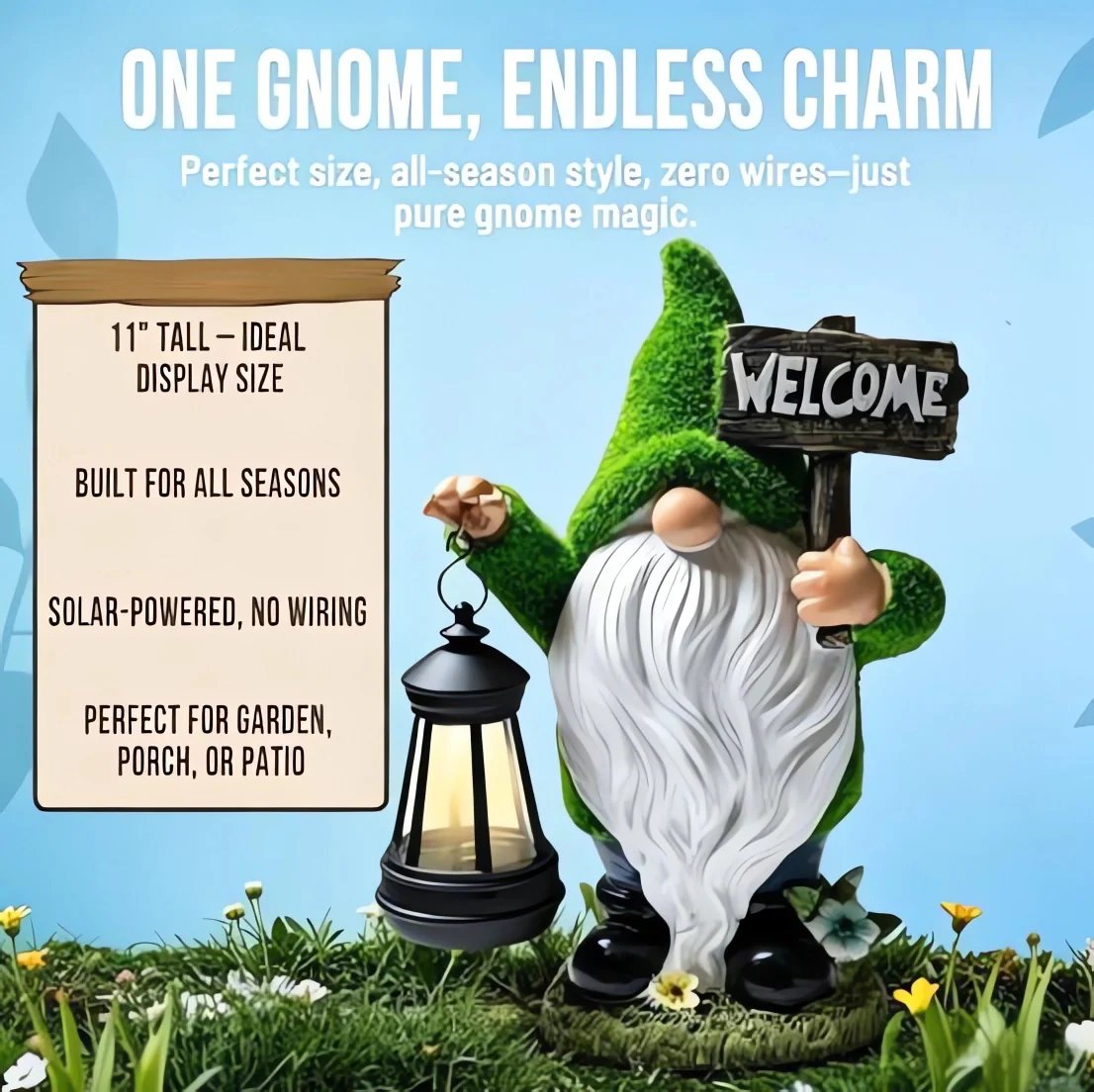 🔥Last Day 50% OFF 🌺Outdoor Garden Gnomes with LED Solar Light