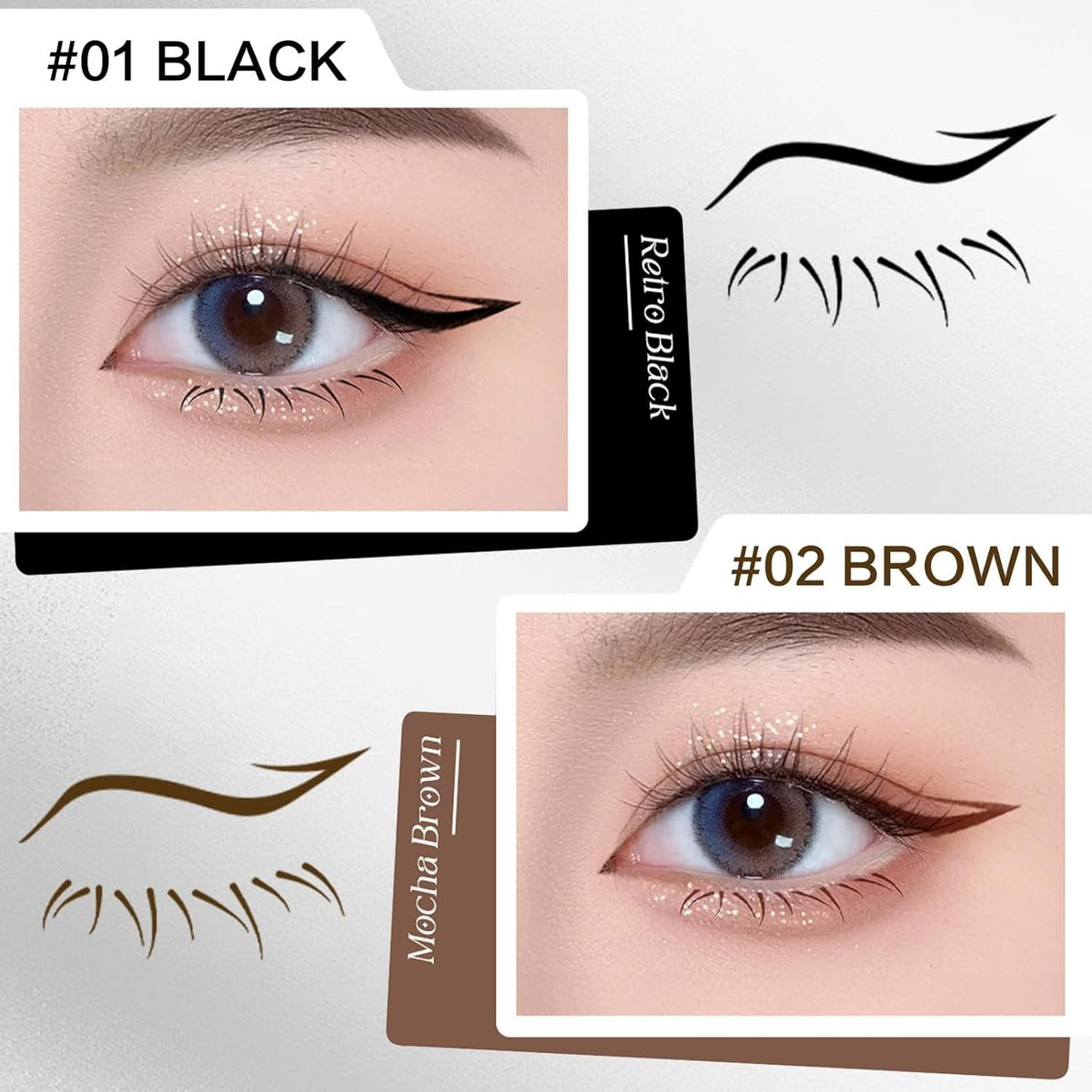 Reusable Lower Eyelash Stamps Kit
