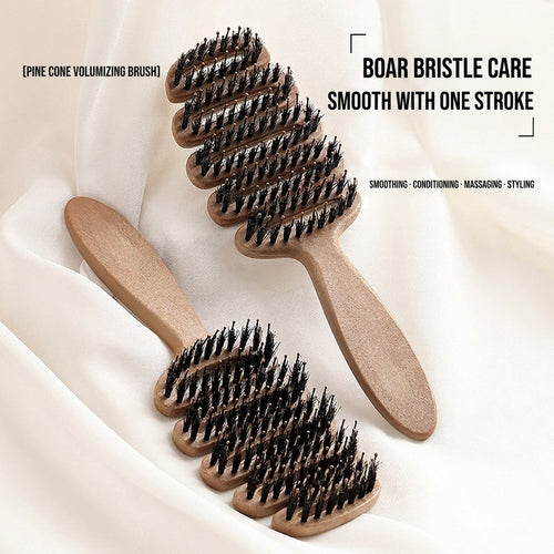 Boar bristle massage hair care volumizing styling comb
