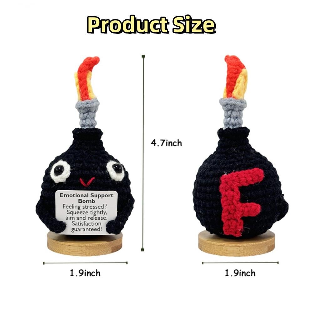 💥Last Day One Dollar Sale💣Handmade Crochet F-Bomb With Base