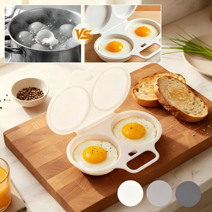 2-Egg Microwave Egg Poacher with Lid