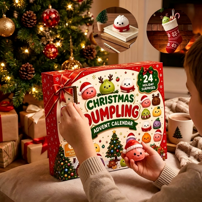 New Christmas Dumpling Squishy Advent Calendar – 24 Surprise Toys