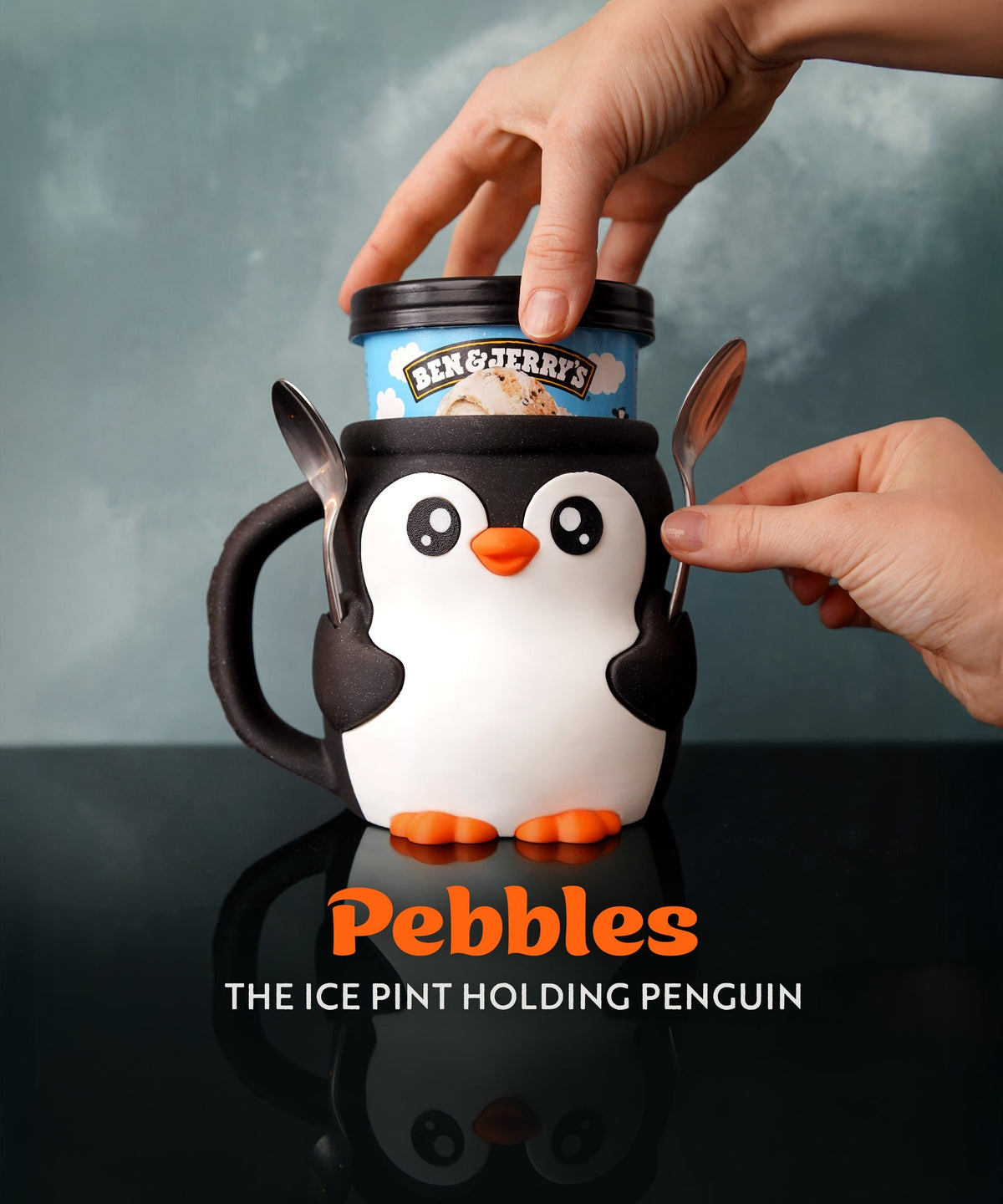 🔥Last Day 49% OFF - 🐧Cute Penguin Ice Cream Pint Holder