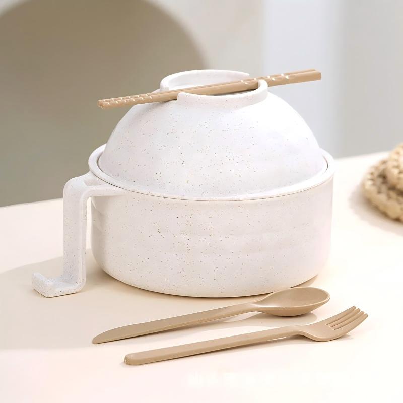 Microwave Safe Ramen Bowl with Lid for Instant Noodles