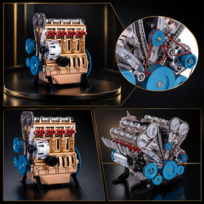 🏎️The Ultimate Desktop Masterpiece: Miniature V8 Small-Block Static Model Kit🛠️