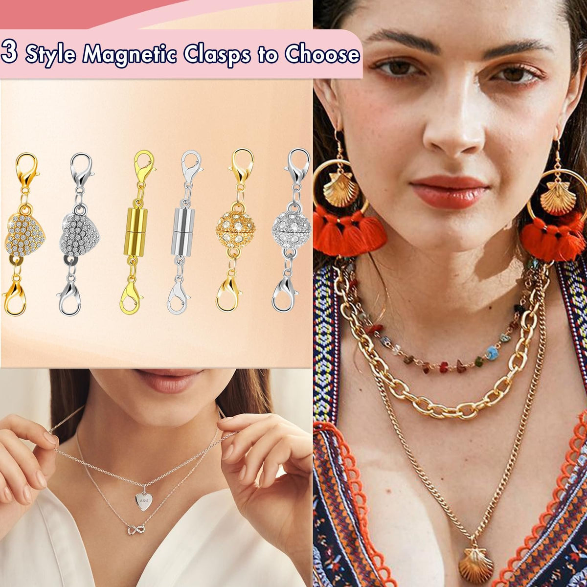 🔥Last Day 49% OFF - ✨Magnetic Necklace Clasps and Closures
