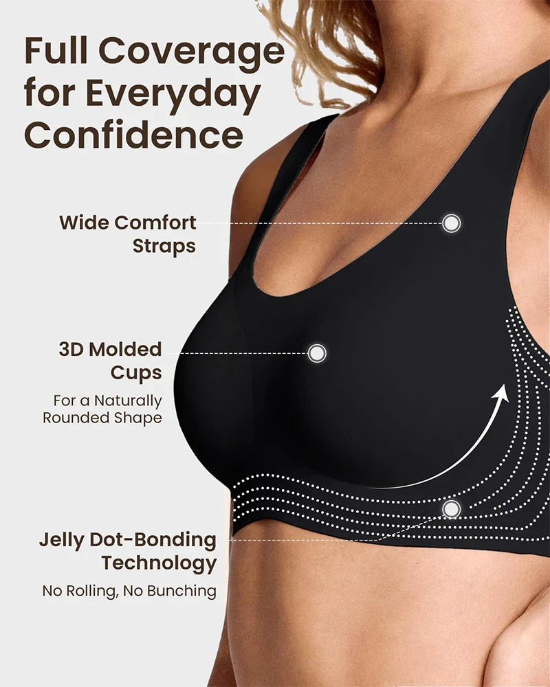 Seamless Wireless Full Coverage Bralette for Women