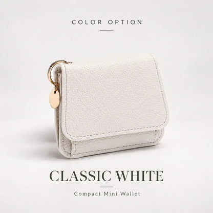 ✨Compact PU Leather Card Wallet with ID Window & Coin Pocket