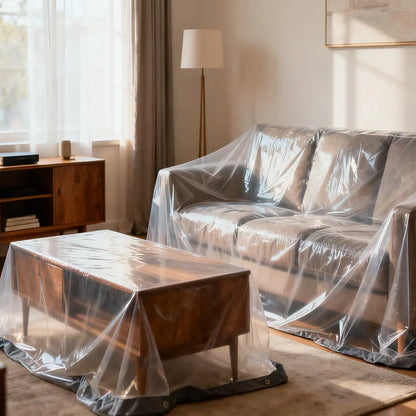 Clear Waterproof PE Tarp, Transparent Outdoor Cover with Metal Grommets🛡️