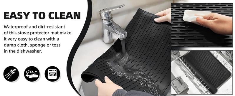🎁2026 New Year Hot Sale: HALF PRICE -Heat-Resistant Silicone Stove Cover Mat & Utensils