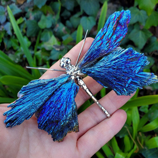🔥LAST DAY 50% OFF - 💜🦋AURA TOURMALINE KYANITE DRAGONFLY